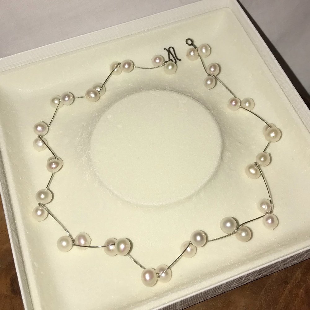 NIB - Aninka Harms - Fresh Water Pearl Necklace - Made in Germany